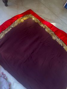 Elegant Embroidered Blouse and saree 💕😍