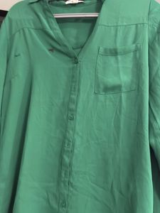 Green Button-Down Shirt