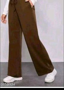 wide leg brown pant