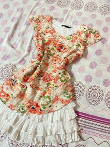 Vintage Ruffle Mini Dress