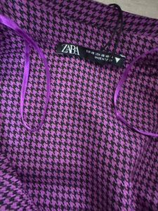 ZARA Checkered JACKET TOP
