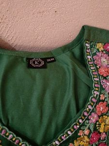 Pakistani Style Kurta Pent Dupatta 💚 Green