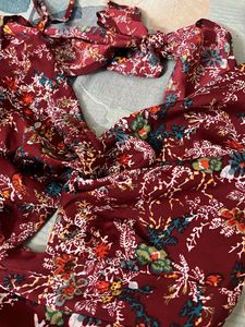 Floral Cutout Mini Dress