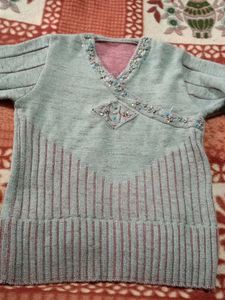 Embroidered Detail Knit Sweater