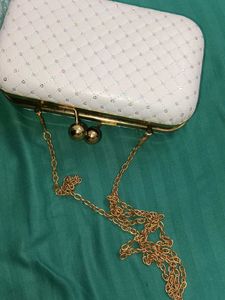 Elegant White Clutch