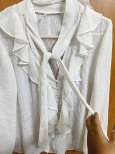 White Formal Top