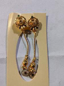 Latkan Jumki  With gold Polish