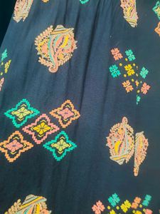 Navy Blue Empire Waist Dress