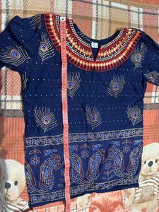 Jaipuri Kurta Fake Mirrow Work