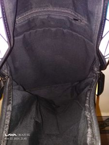 geometrical holographic luminous backpack
