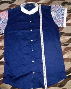 Stylish Blue Patterned Shirt