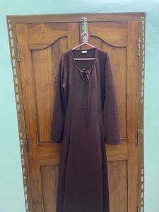 Elegant Brown Maxi Dress