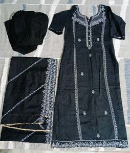 Black Embroidered Shalwar Kameez Set