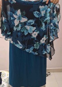 Floral Teal Dress