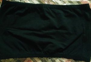 Black Strapless Top