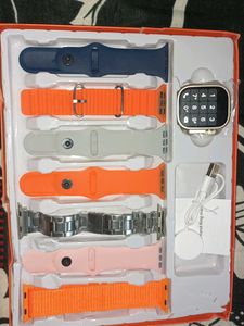 Smart Watch with Interchangeable Bands 7 In 1