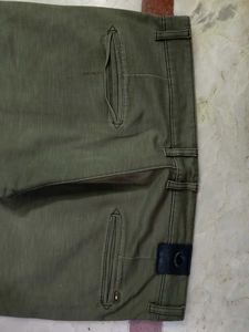 Olive Green Casual Pants