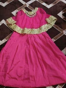 Pink Readymade lehenga