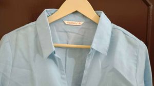 Baby Blue Zipped Shirt