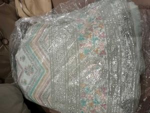 Sea green heavy lehenga