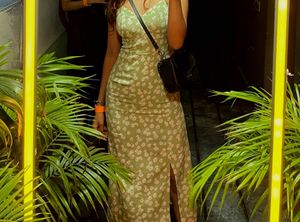 Floral Tie-Strap Midi Dress