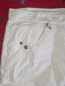 White cargo pants