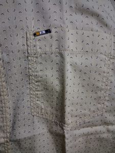 Yellow Patterned Short Sleeve Shirt