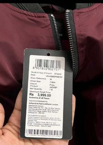 VAN HEUSEN MAROON BOMBER JACKET M