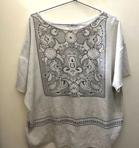 24 Hrs Sale 🔥Zara White Embroided Top