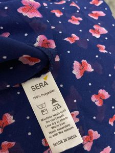 Floral Handkerchief Hem Dress - SERA (Size S)