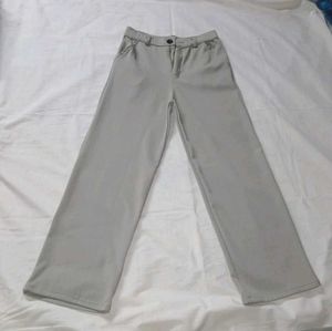 Grey straight Leg Pants