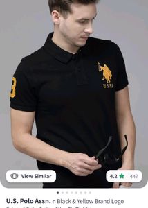 Authentic Black U.S. Polo T-shirt