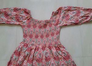 Floral cotton frock🌷