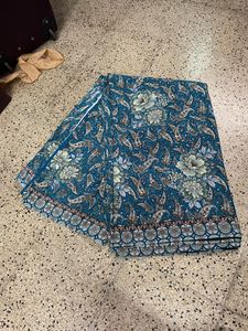saree with unstitched blouse