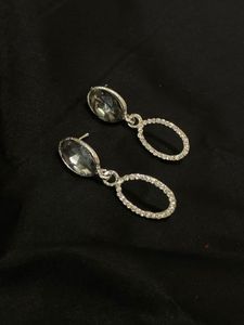 Dangling Oval Earrings