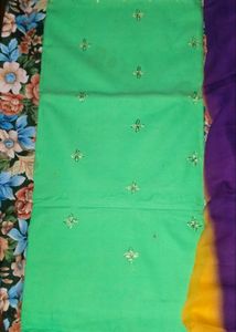 Green Dress Material