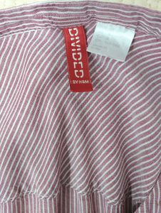 H&amp;M Striped Button-Down Top