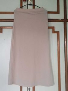 Nude Midi Skirt