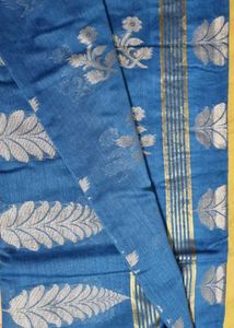 Elegant Blue Saree with Blouse Piece
