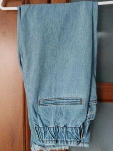 Baby Blue Straight Cut Jeans