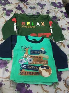 For Long-Sleeved Boy's Tshirt Combo