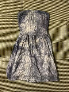 Tie-Dye Strapless Mini Dress