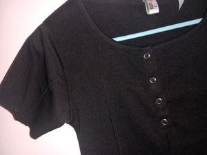 Button Up Inverted Stitch Top