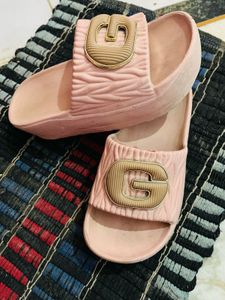 Pink Slides with 'G' Detail