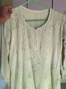Chikankari Short Kurta For women