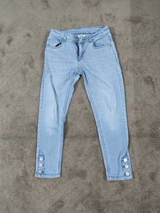 Girls' Light Wash Denim Jeans
