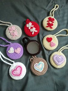 Crochet decorative mini Mirror