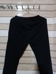 Black Cotton Trousers