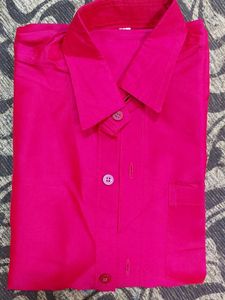 Hot Pink Short Sleeve Shirt