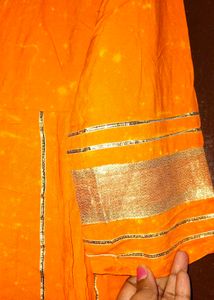 Elegant Orange Kurta Set